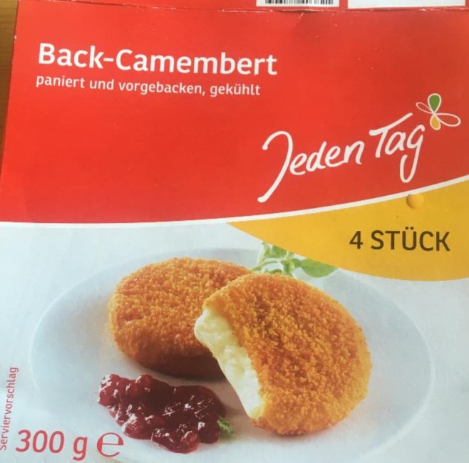 Fotografie - back Camembert Jeden Tag