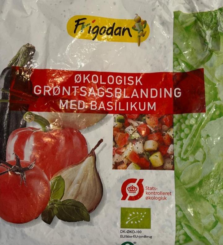 Fotografie - Økologisk grøntsagsblanding med basilikum Frigodan