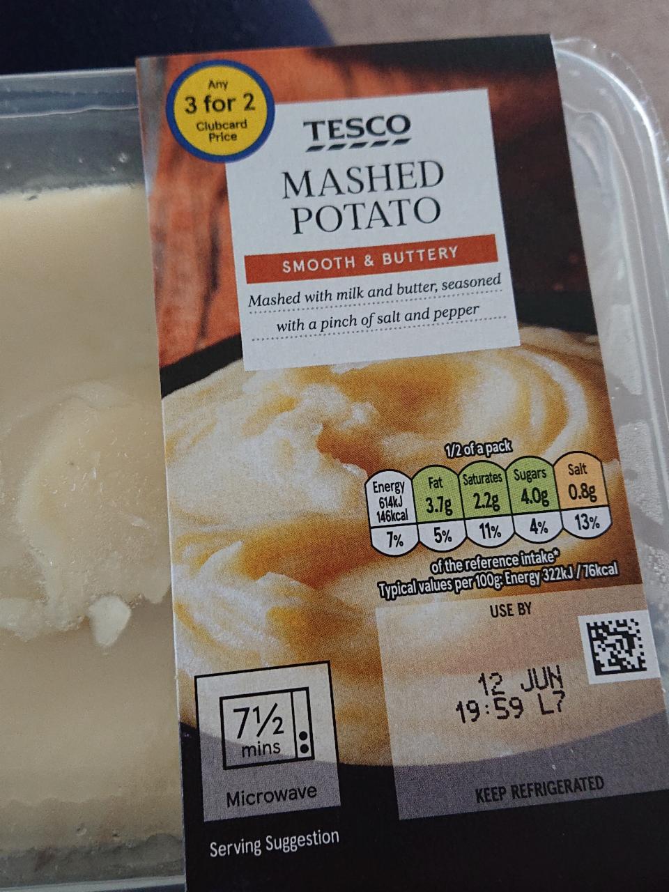 Fotografie - Mashed potato smooth&buttery Tesco