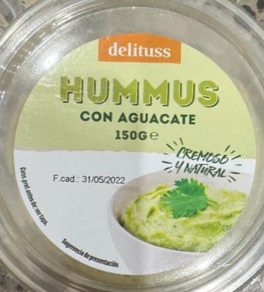 Fotografie - Hummus con aguacate Delituss