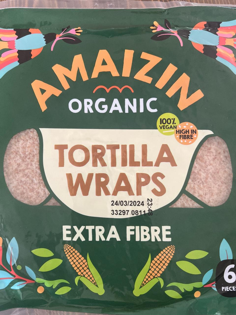 Fotografie - Extra Fibre Tortilla Wraps Amaizin Organic