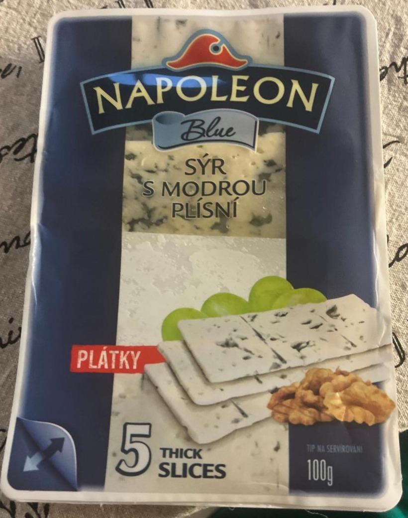 Fotografie - Blue sýr s modrou plísní plátky Napoleon