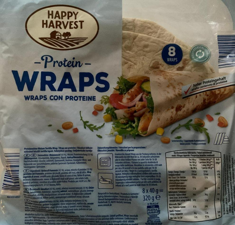 Fotografie - protein wraps Happy Harvest