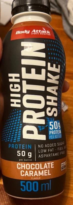 Fotografie - High Protein Shake Chocolate Caramel Body Attack