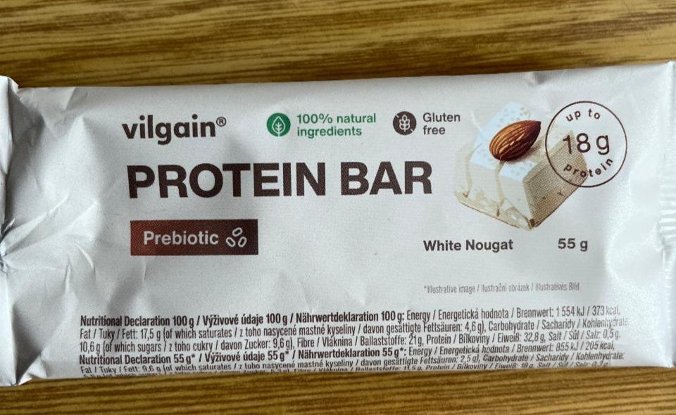 Fotografie - Prebiotic Protein Bar White Nougat Vilgain