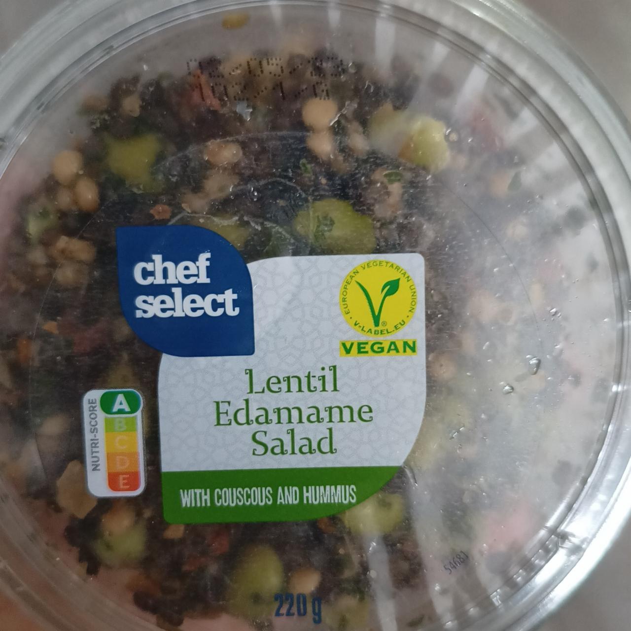 Fotografie - Lentil Edamame Salad with couscous and hummus Chef Select