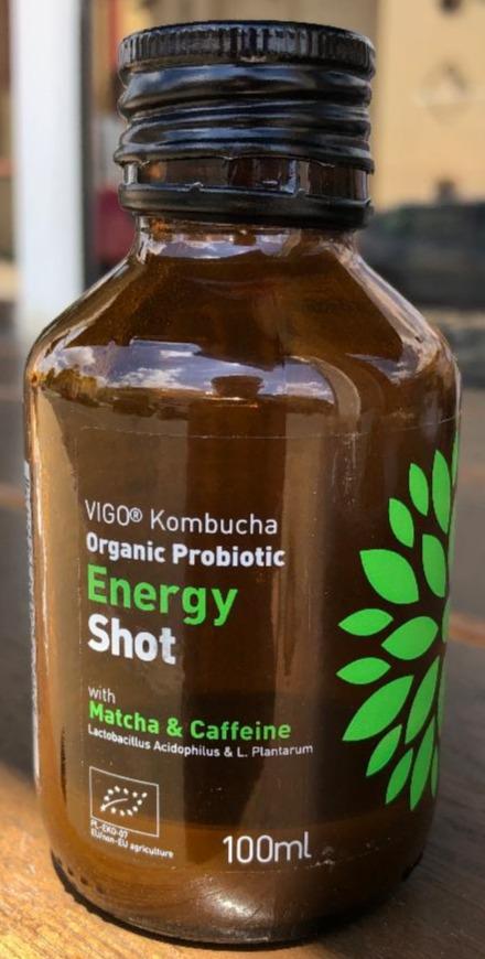 Fotografie - Organic Probiotic Kombucha Energy Shot with Matcha & Caffeine Vigo