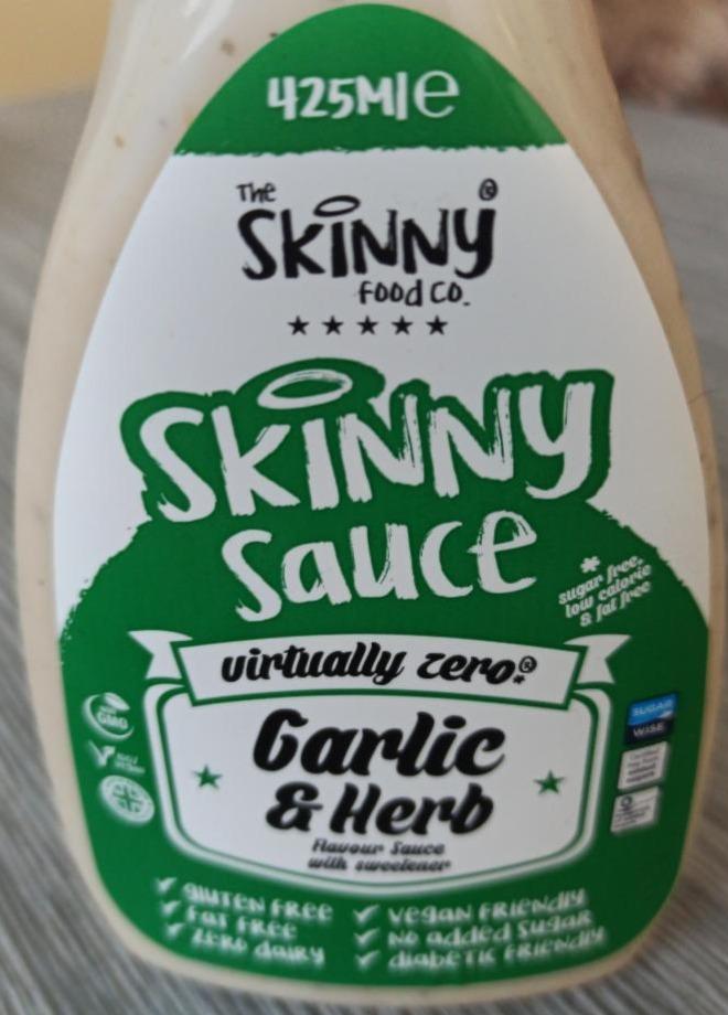 Fotografie - Garlic & Herb Flavoured Sauce The Skinny Food Co