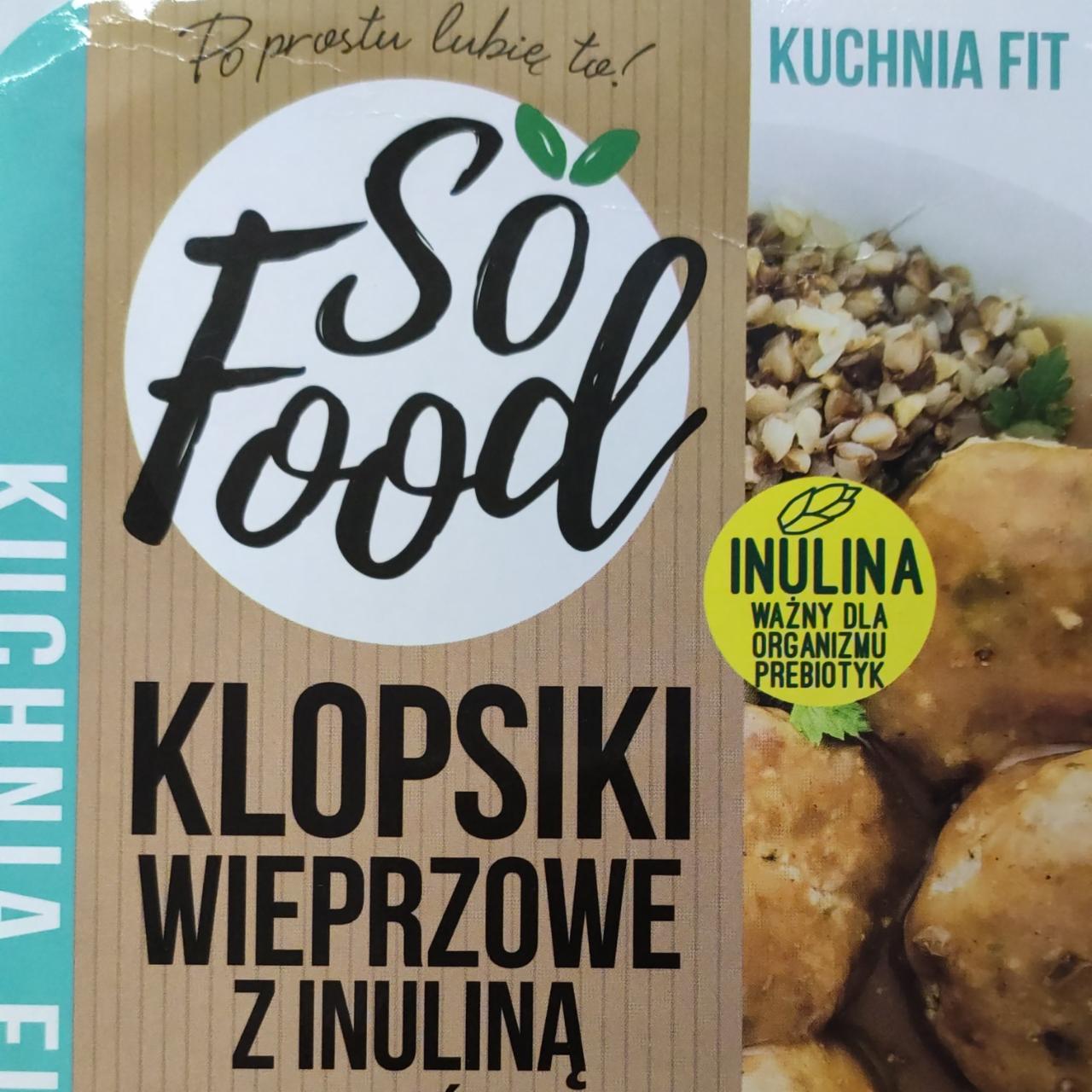 Fotografie - Kuchnia Fit Klopsiki wieprzowe z inuliną w sosie myśliwskim z kaszą gryczaną So Food
