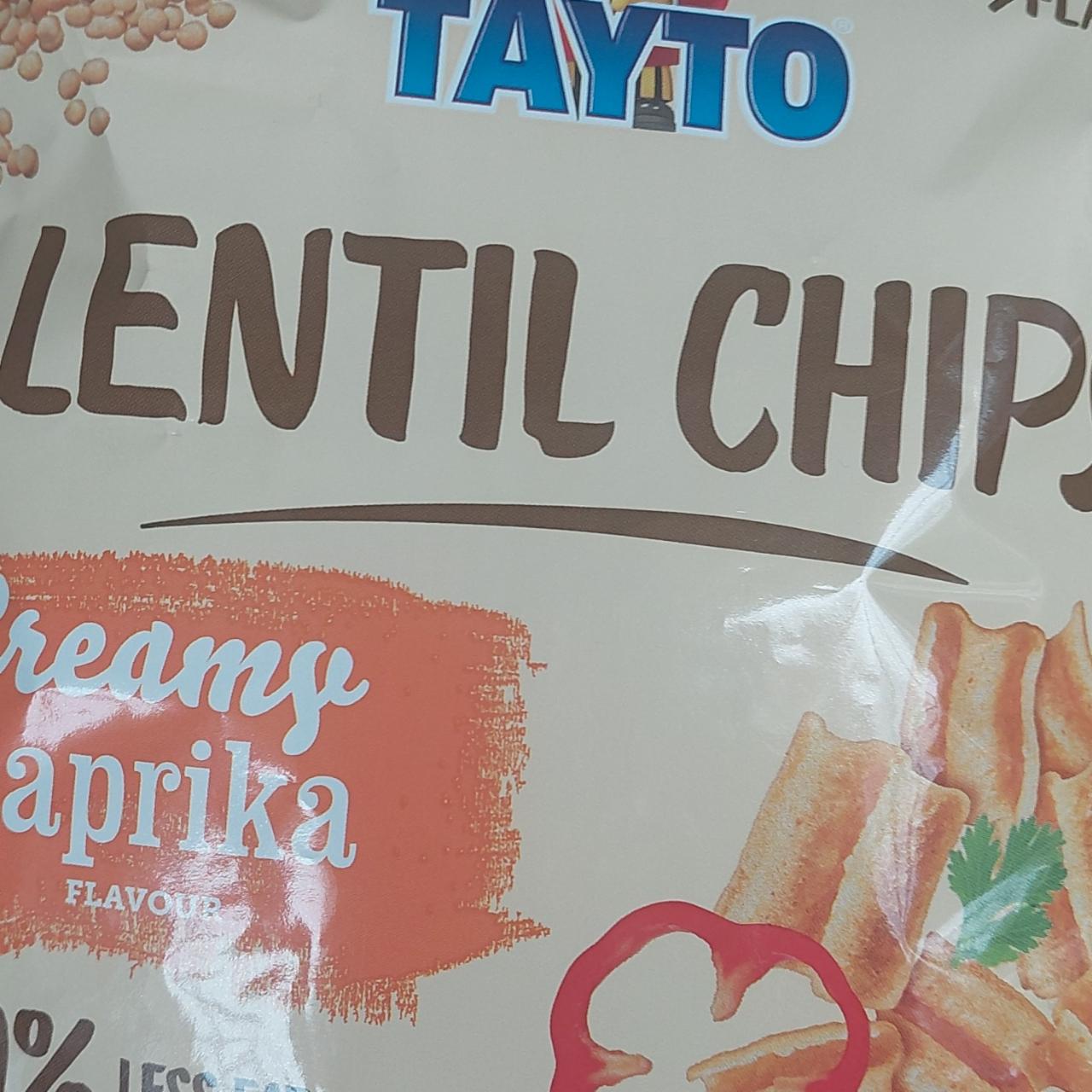 Fotografie - Lentil chips Creamy paprika Tayto