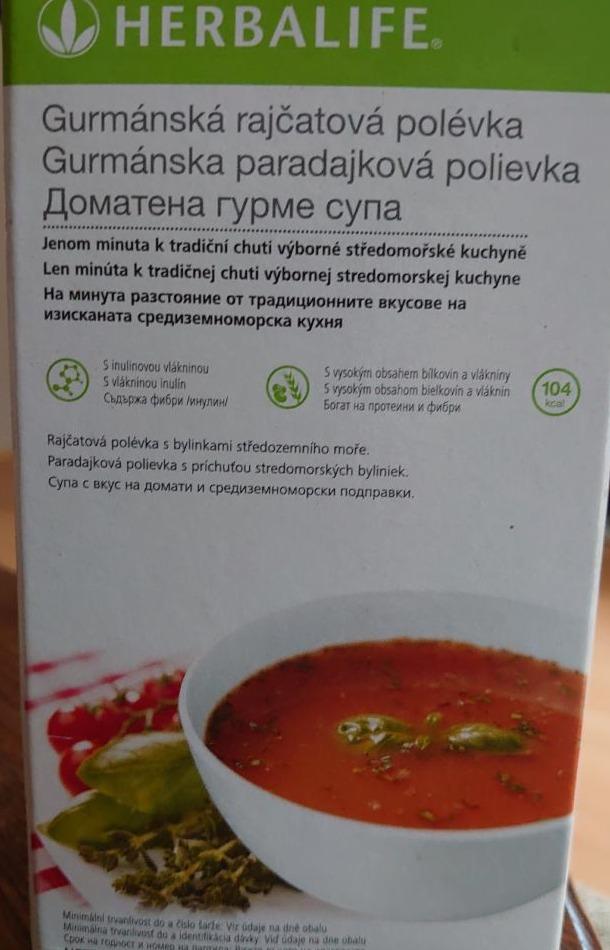 Fotografie - Gurmánská rajčatová polévka Herbalife