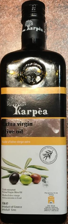 Fotografie - Karpea Extra Virgin Olive oil 0,3% acid.