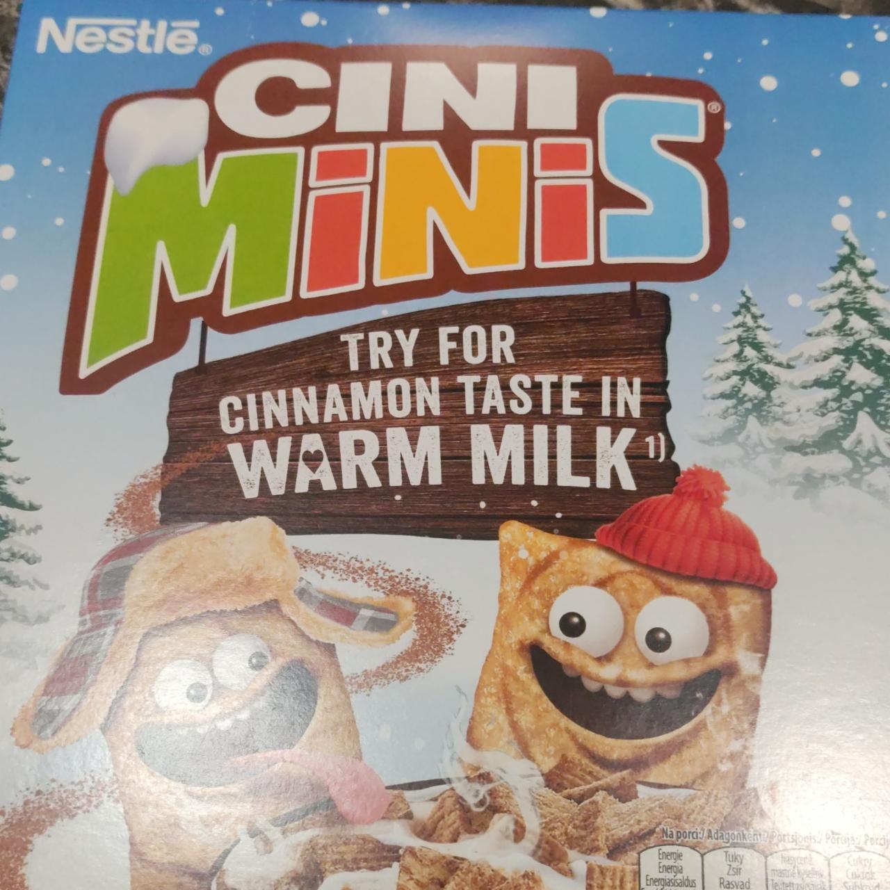 Fotografie - Cini Minis Try for cinnamon taste in warm milk Nestlé