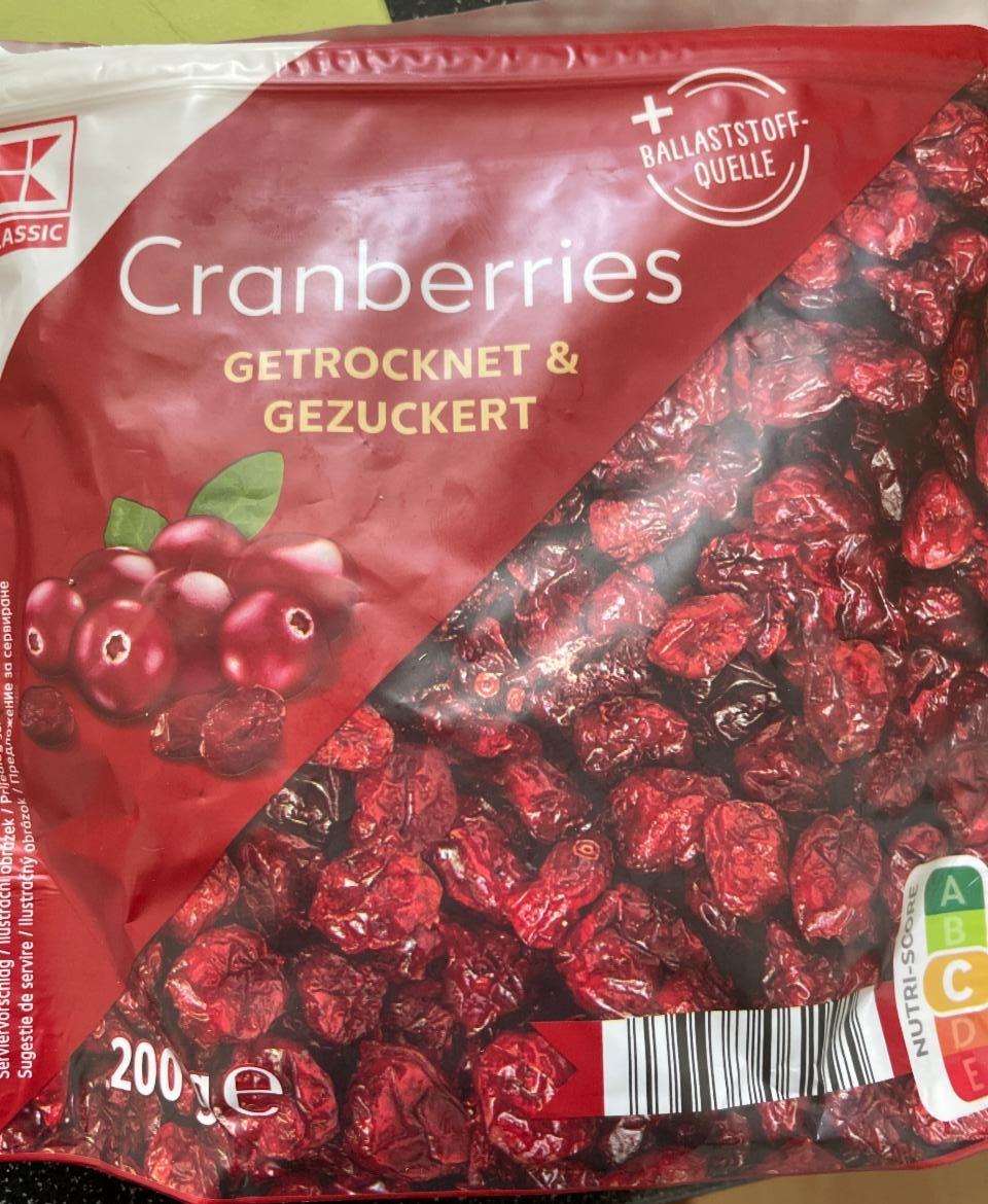 Fotografie - Cranberries getrocknet & gezuckert K-Classic
