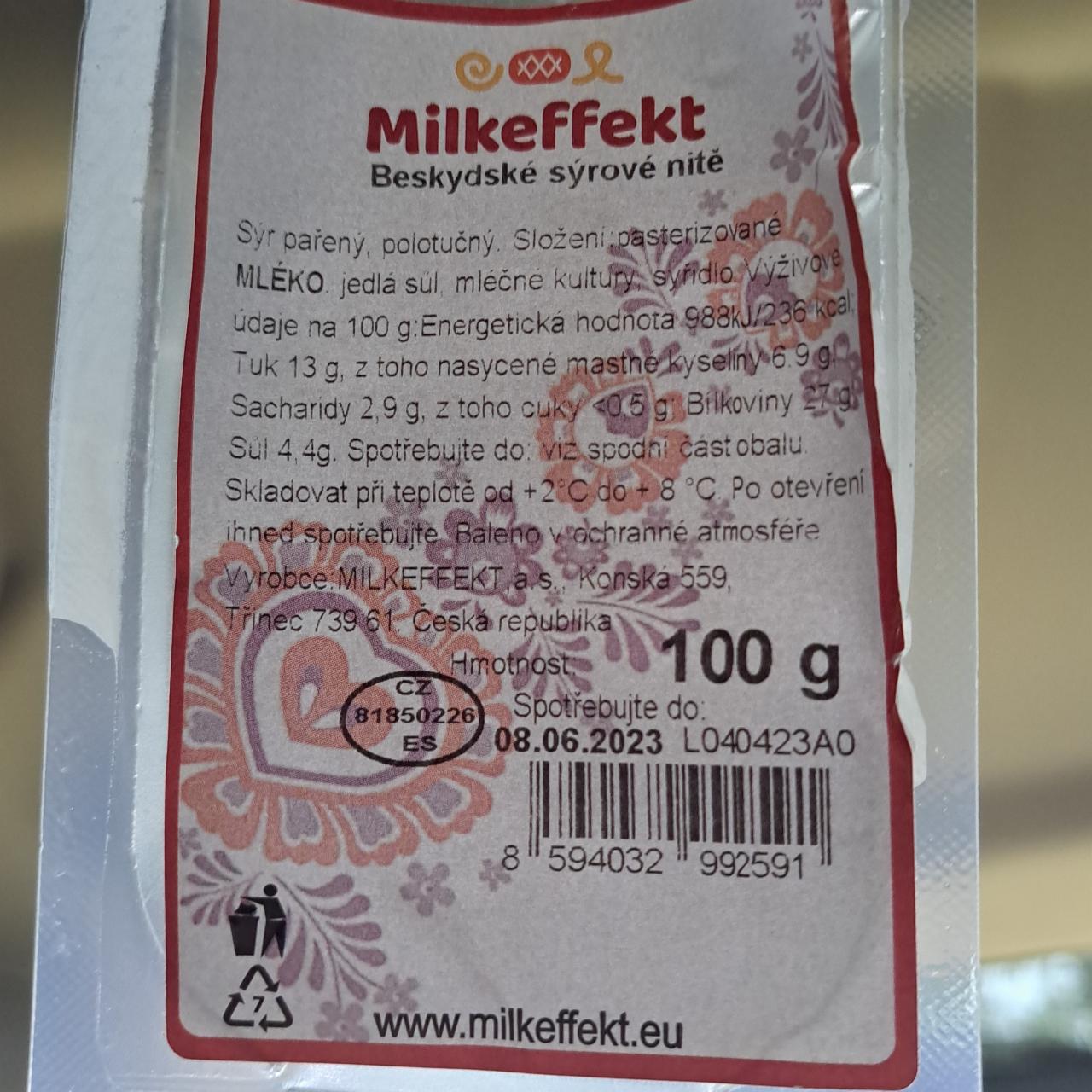 Fotografie - Beskydské sýrové nitě Milkeffekt