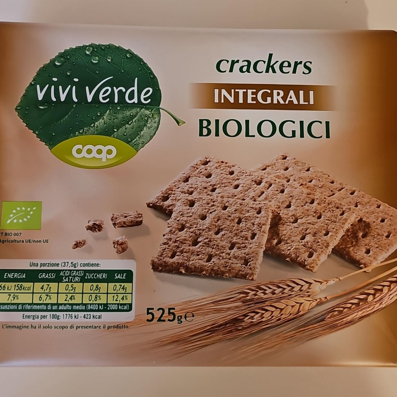 Fotografie - Crackers Integrali Biologici Vivi Verde Coop