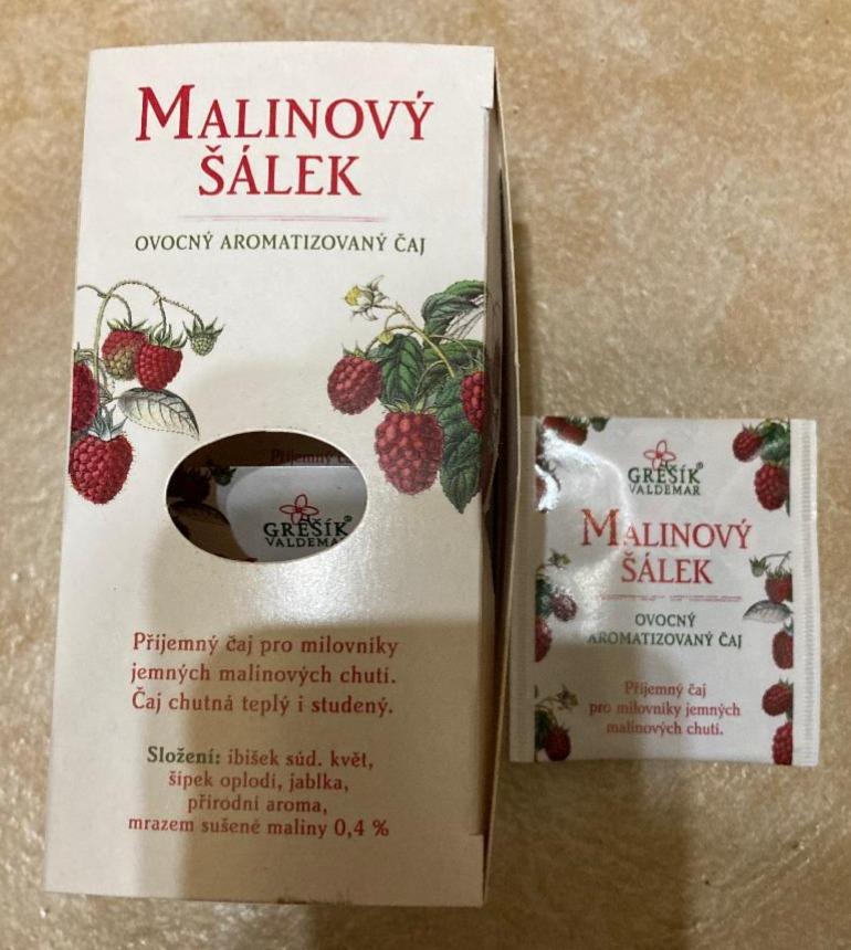 Fotografie - Malinový šálek ovocný čaj Grešík Valdemar