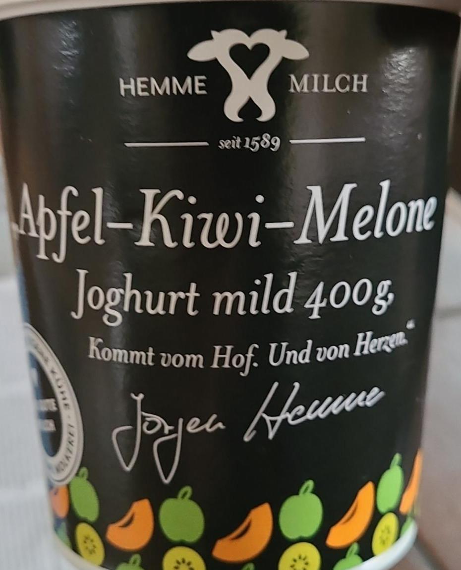 Fotografie - Apfel-Kiwi-Melone Joghurt mild Hemme Milch