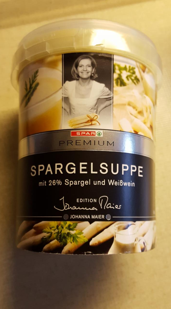 Fotografie - Spargelsuppe Spar, chřestová polévka