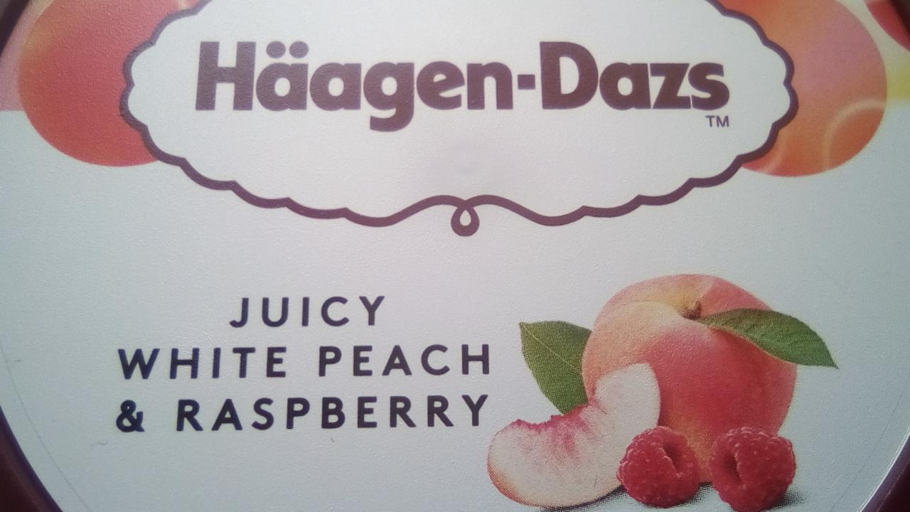 Fotografie - Häagen-Dazs Juicy White Peach & Raspberry 