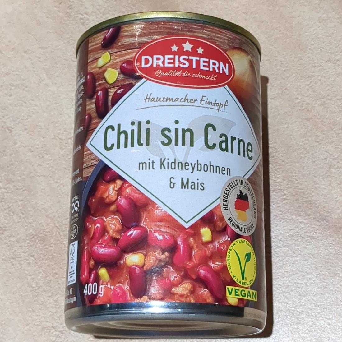 Fotografie - Chili sin Carne mit Kidneybohnen & Mais Dreistern