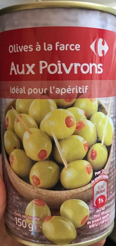 Fotografie - olives aux poivrons Carrefour