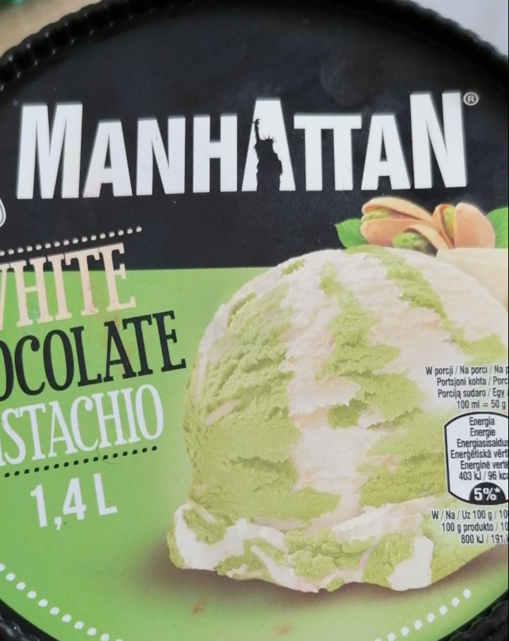 Fotografie - White chocolate pistacio Manhattan