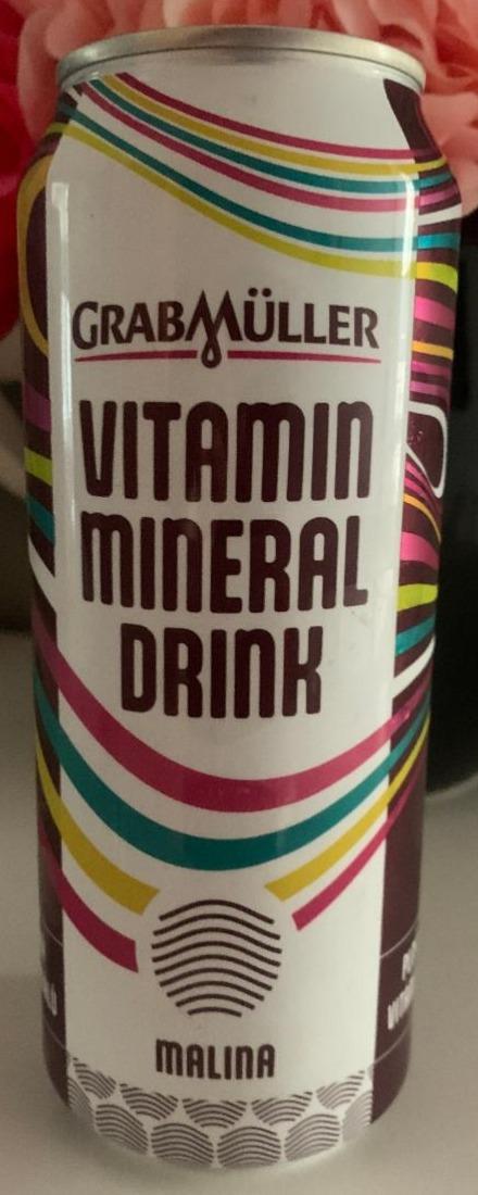 Fotografie - Vitamin mineral drink Malina GrabMüller