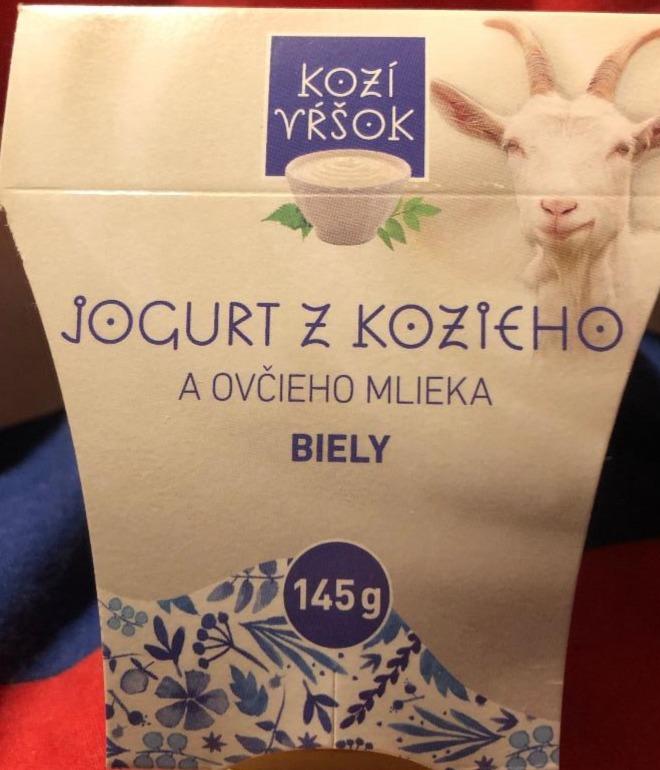 Fotografie - Jogurt z kozieho a ovčieho mlieka biely Kozí Vŕšok