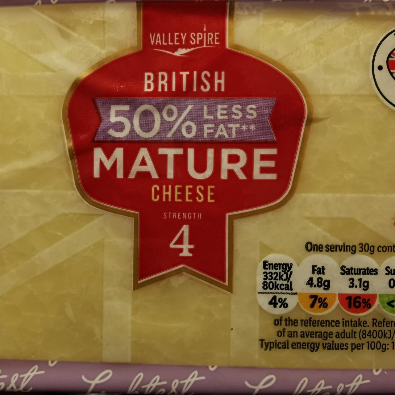 Fotografie - British Mature Cheese 50% Less Fat Valley Spire