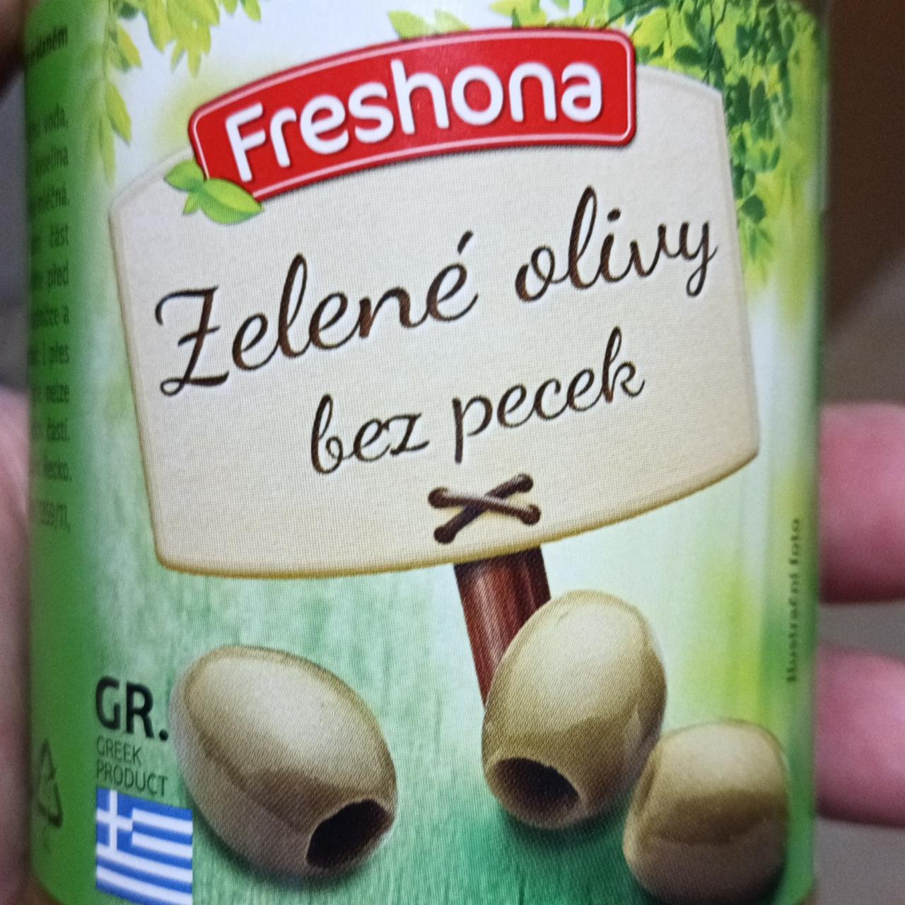 Fotografie - Zelené olivy bez pecek Freshona