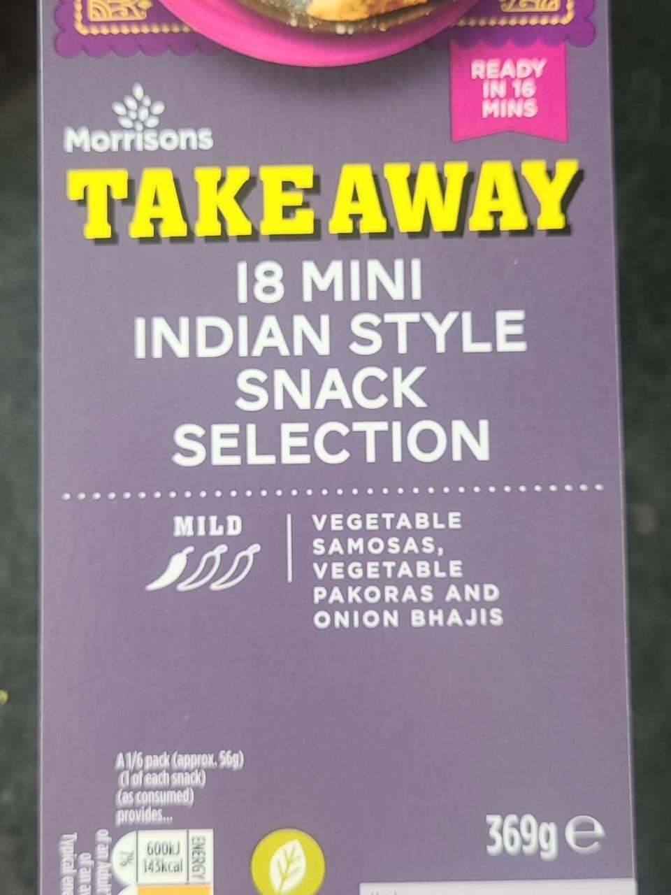 Fotografie - Takeaway 18 mini Indian style snack selection Morrisons