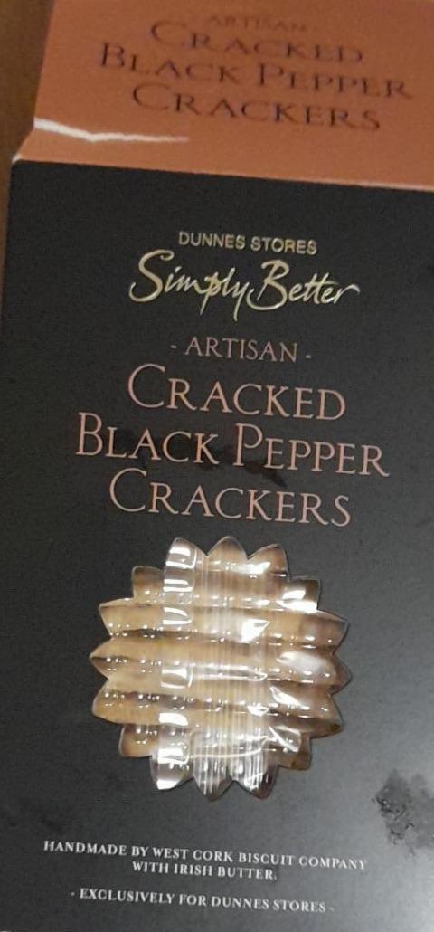 Fotografie - Cracked Black Pepper Crackers Dunnes stores