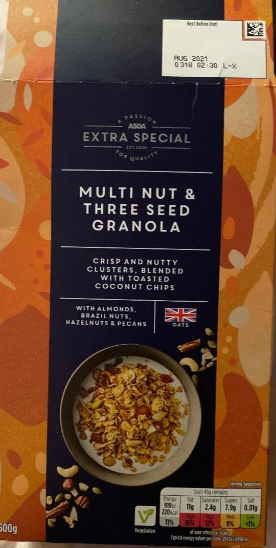 Fotografie - Multi nut & three seed granola