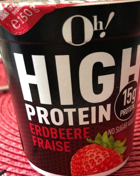 Fotografie - High protein joghurt erdbeere fraise Oh!