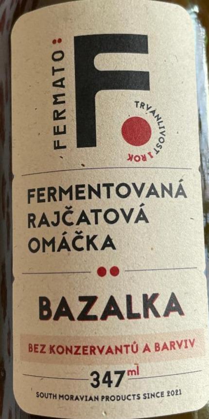 Fotografie - Fermentovaná rajčatová omáčka bazalka Fermato