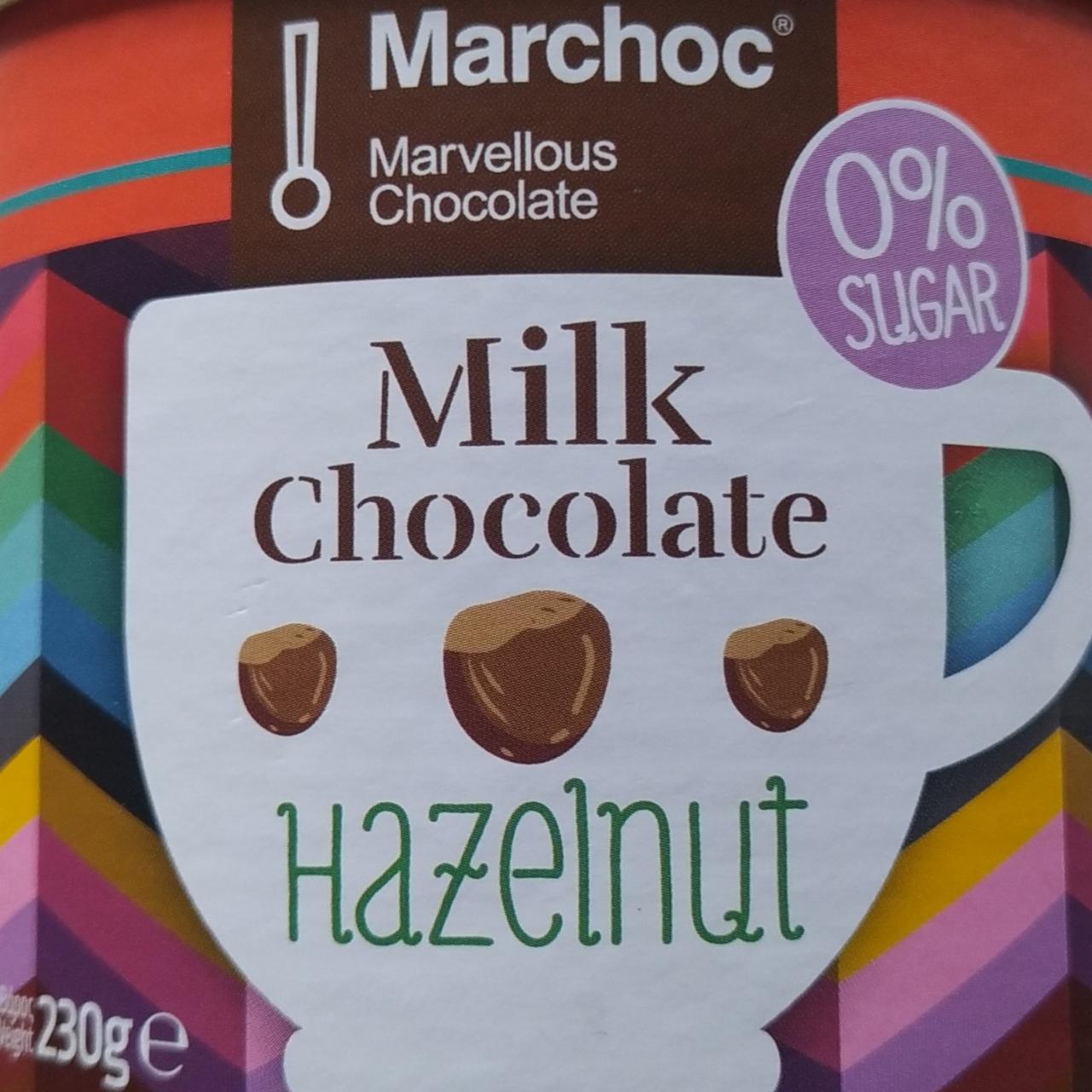Fotografie - Milk Chocolate Hazelnut 0% sugar Marchoc