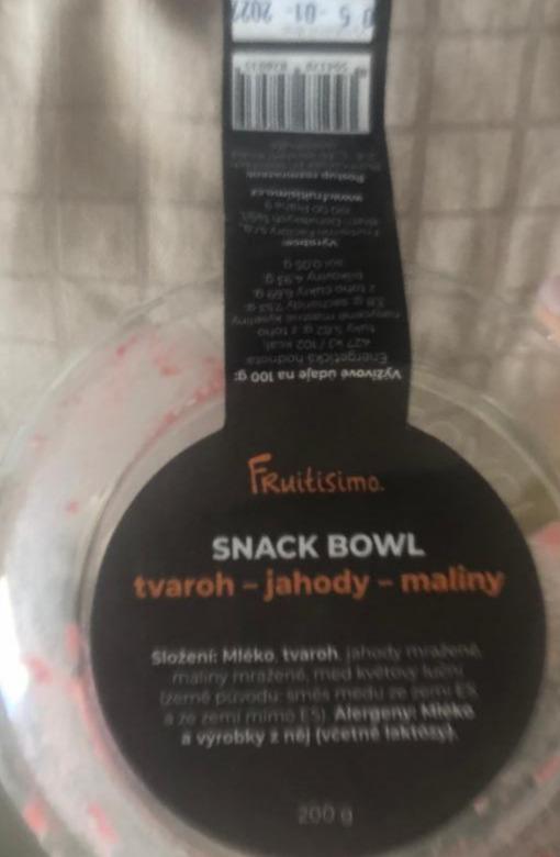 Fotografie - snack bowl tvaroh-jahody-malina Fruitisimo