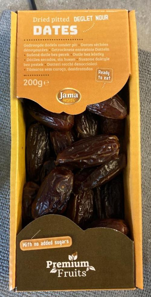 Fotografie - Deglet Nour Dried pitted Dates Jama Fruits