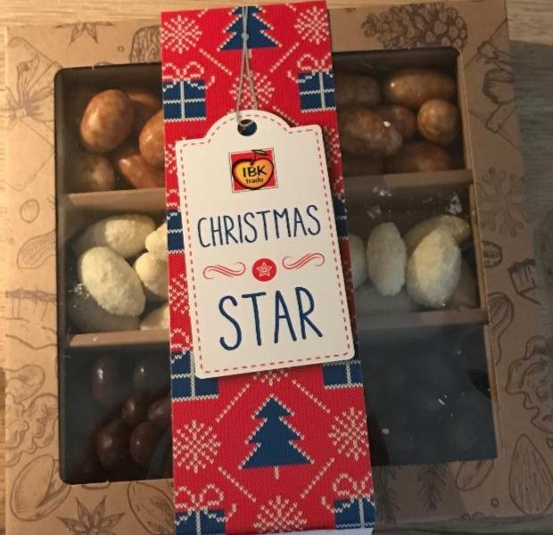 Fotografie - Christmas Star Mix ořechů v čokoládě IBK trade
