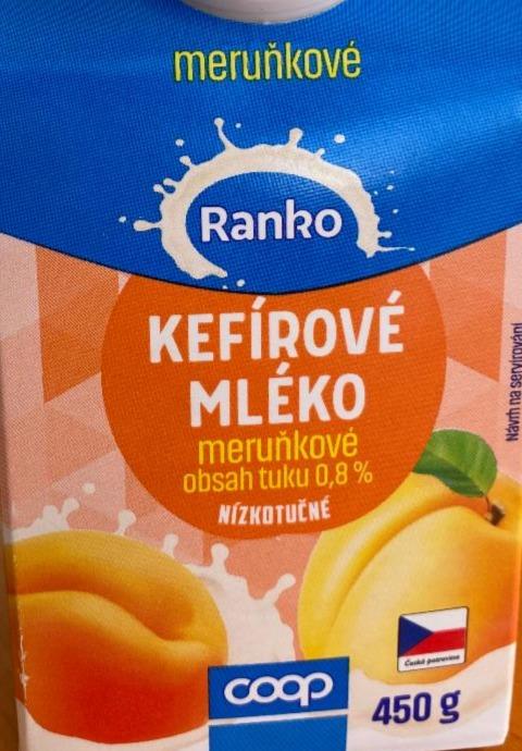 Fotografie - Kefírové mléko meruňkové 0.8% tuku Ranko