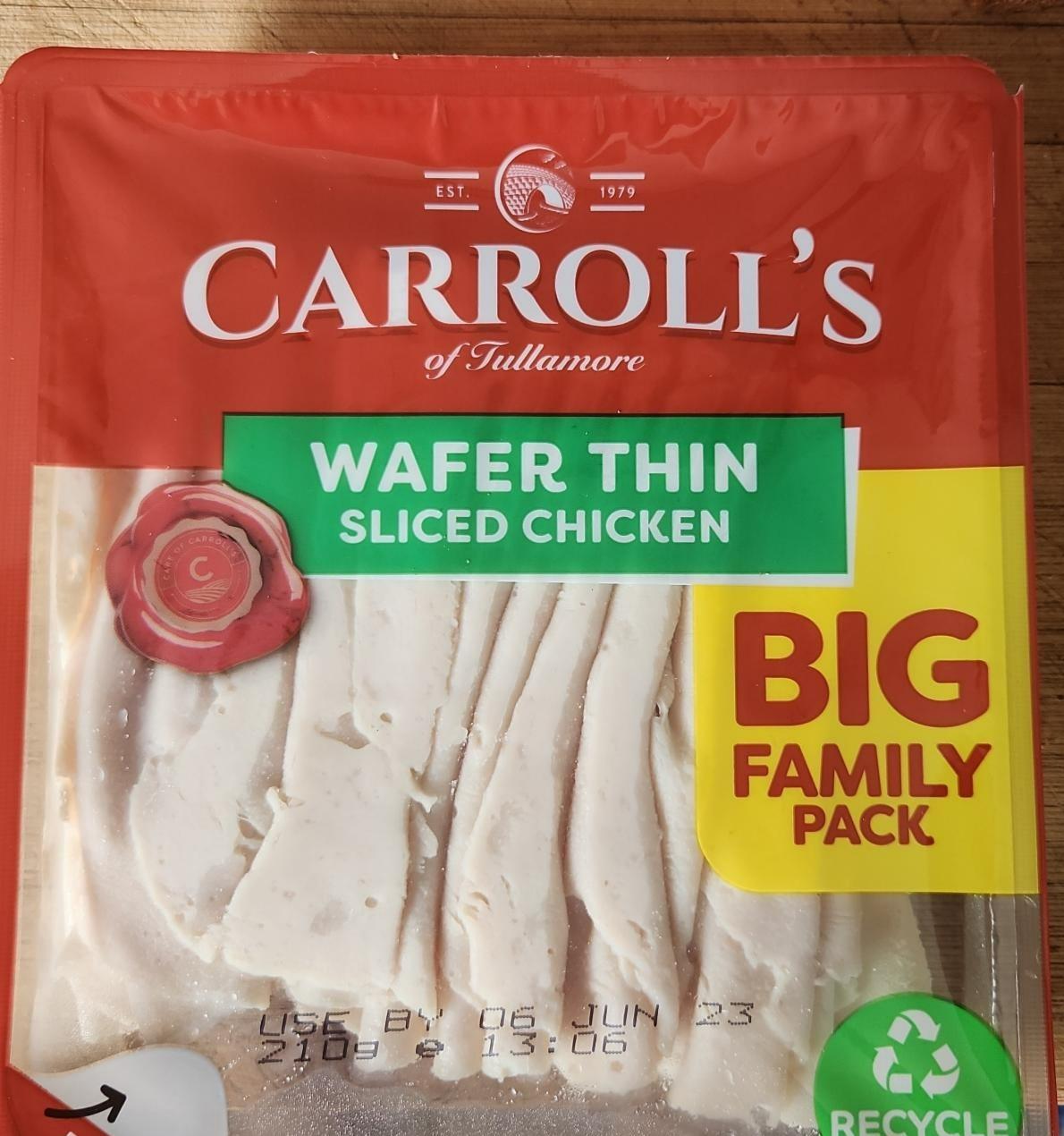 Fotografie - Wafer thin sliced chicken Carroll's