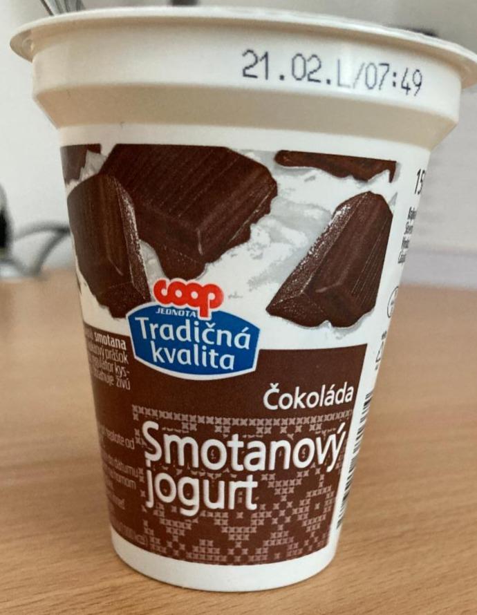 Fotografie - Coop Jednota smetanový jogurt čokoláda