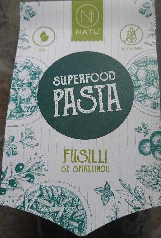 Fotografie - Superfood pasta Fusilli se spirulinou Natu
