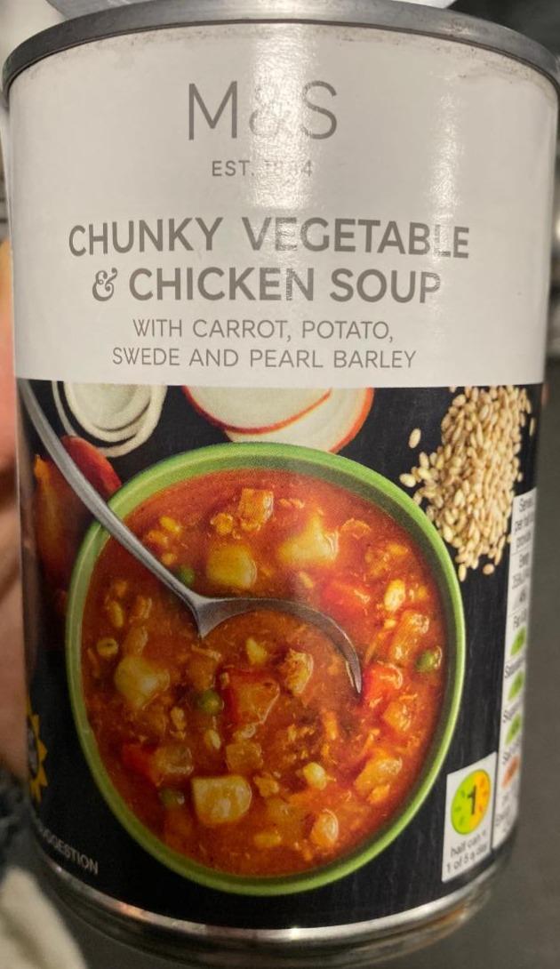 Fotografie - Chunky Chicken & Vegetable Soup M&S
