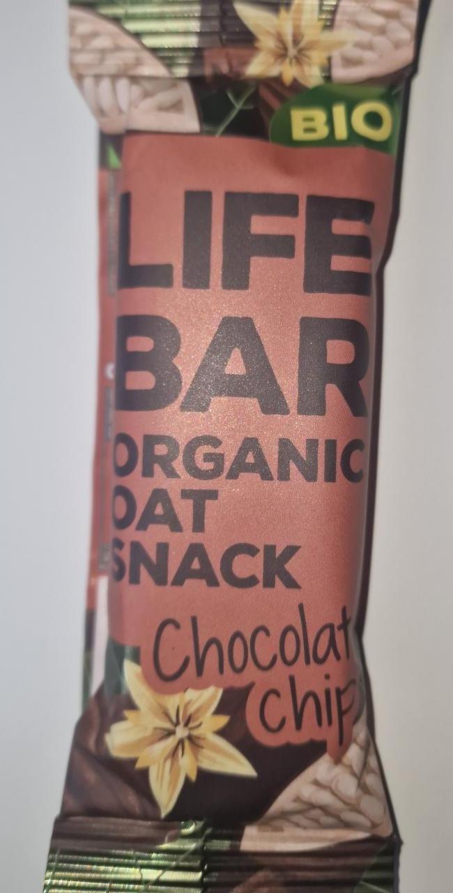 Fotografie - Organic Oat Snack Chocolate chip Lifebar