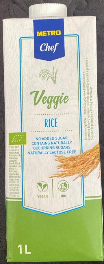 Fotografie - Veggie Rice bio rýžový nápoj Metro Chef