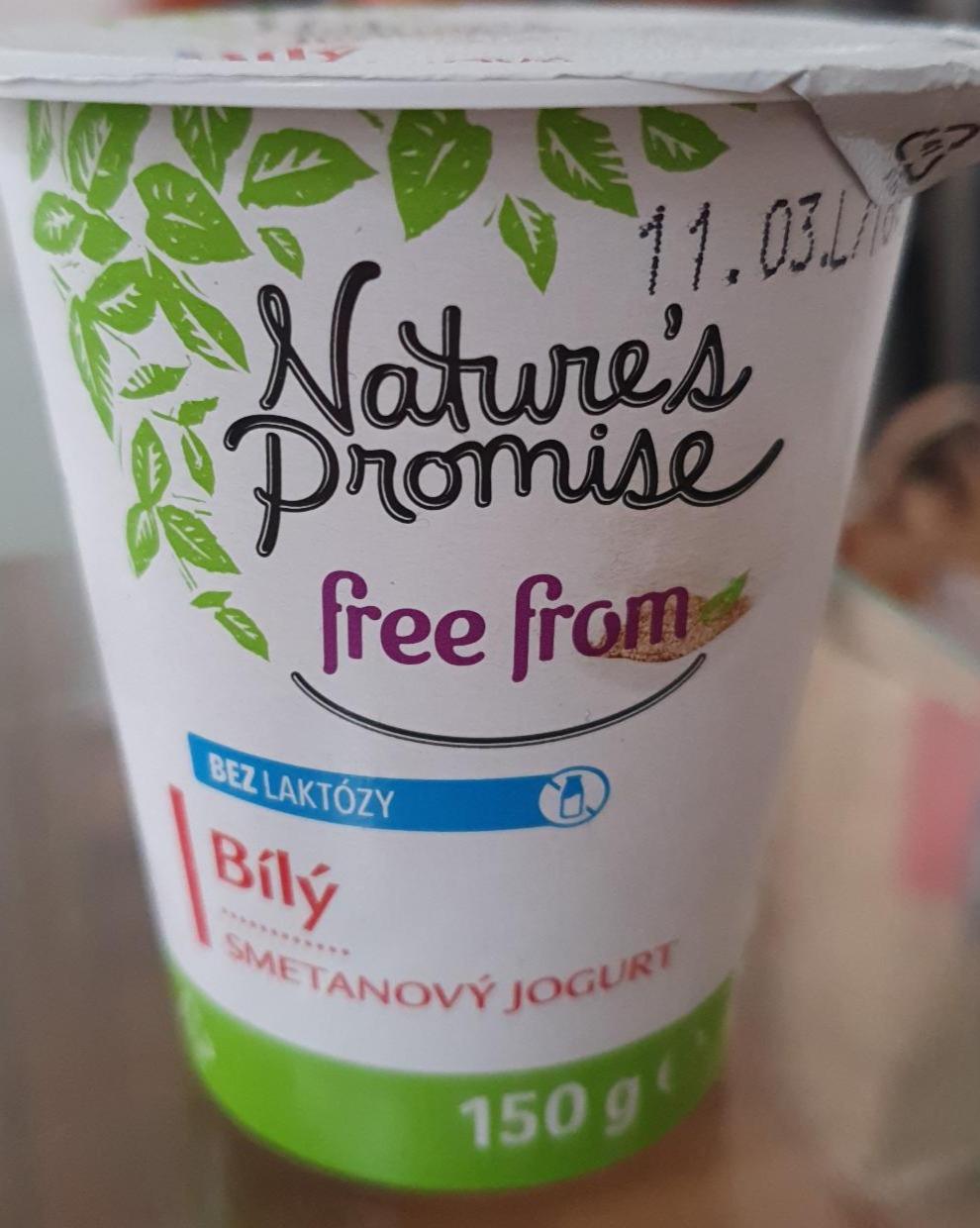 Fotografie - smetanový bílý jogurt bez laktózy Nature's Promise