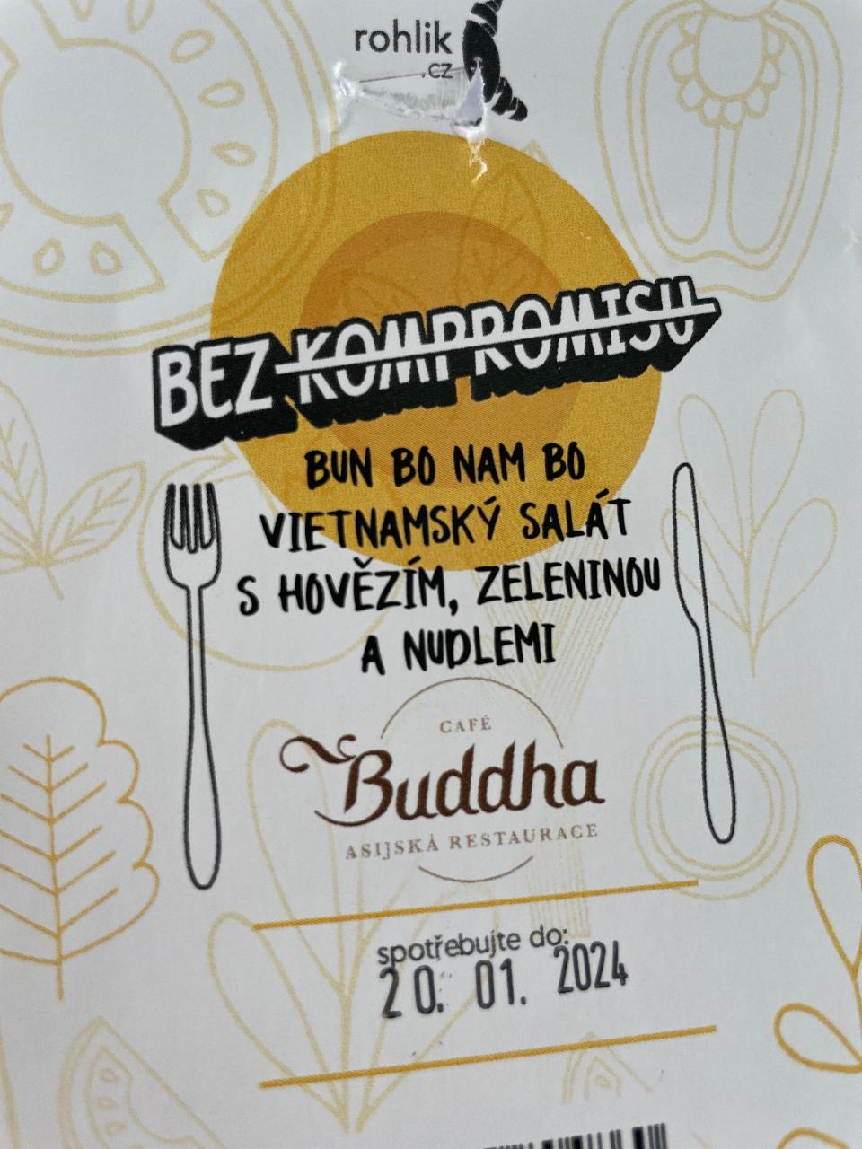 Fotografie - Bun Bo Nam Bo Vietnamský salát s hovězím a zeleninou Cafe Buddha Rohlik.cz