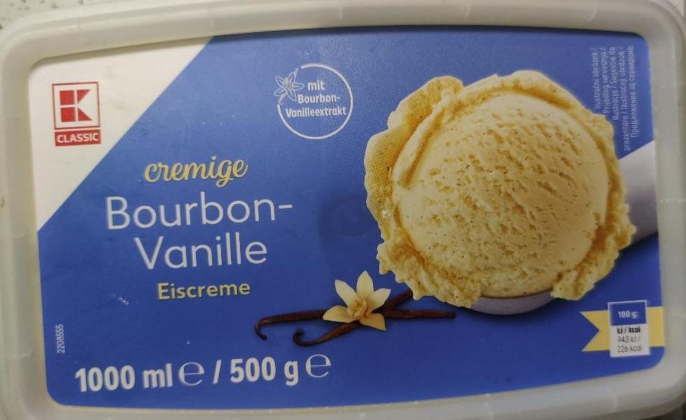 Fotografie - Zmrzlina Kaufland Bourbon-Vanilla ice cream